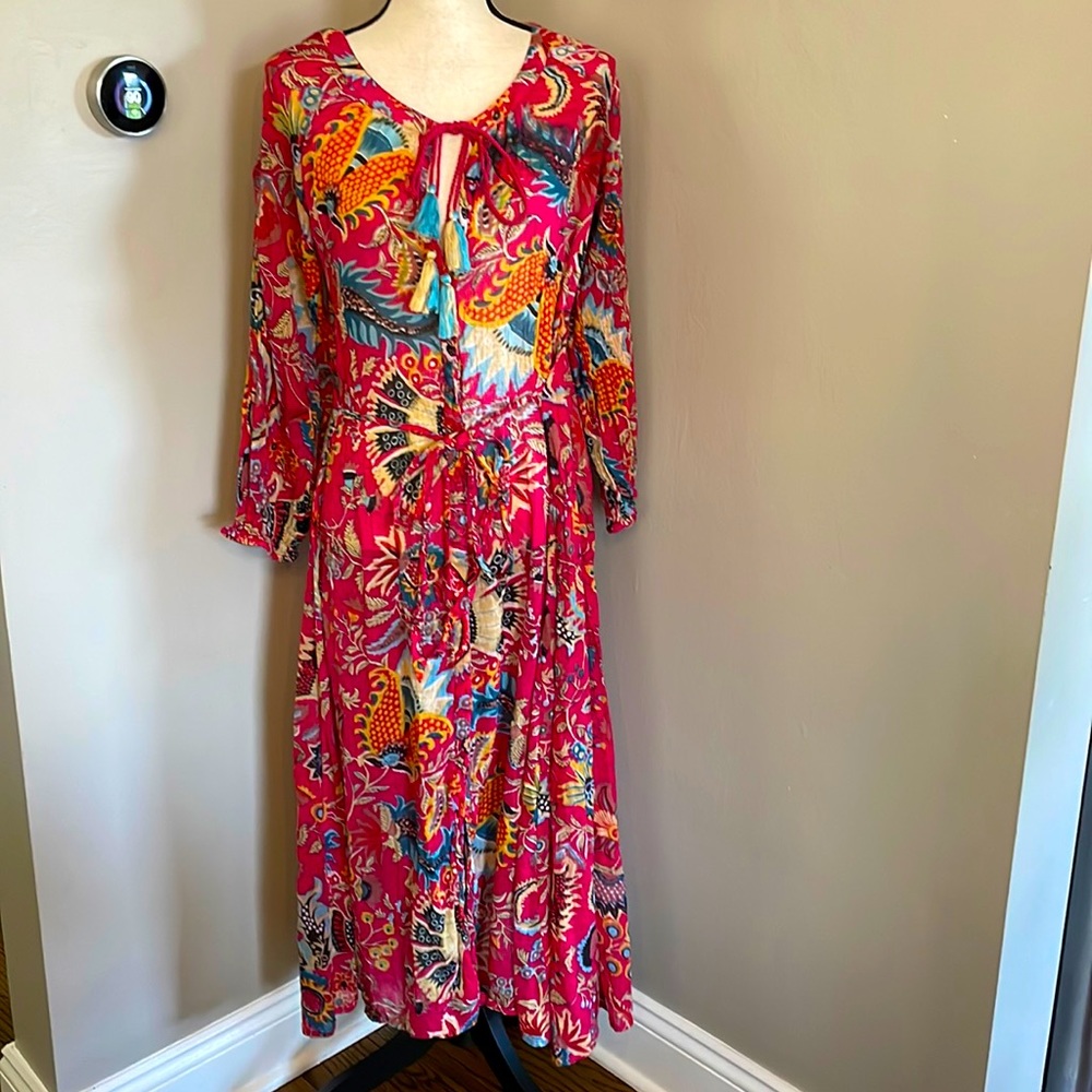 RAJ Made in India vintage dress 100% cotton - Picture 1 of 12